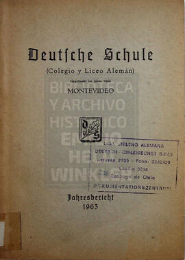 Deutsche Schule Montevideo 1963