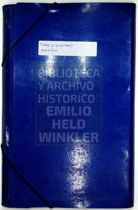 Fichas inventario Biblioteca
