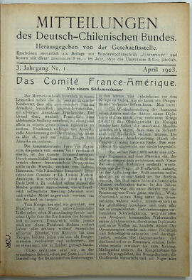 Mitteilungen Deutsch Chilenischen Bundes