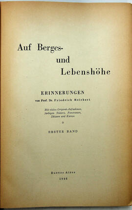 Auf Berges und Lebenshöhe