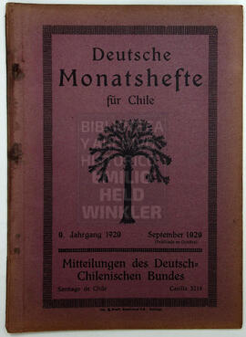 Deutsche Monatshefte für Chile 9. Jahrgang, September 1929
