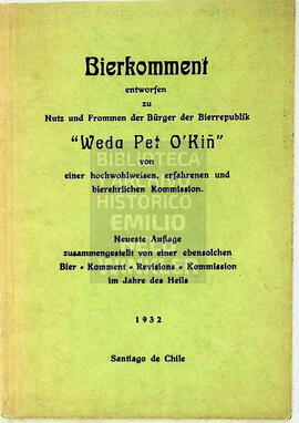 Bierkomment entworfen Nutz und Frommen der Bürger der Bierrepublik "Weda Pet O'Kiñ" von einer hochwohlweisen, erfahrenen und bierehrlichen Kommission