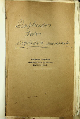 Duplicado Cartas Bernardo Philippi y Vicente Perez Rosales