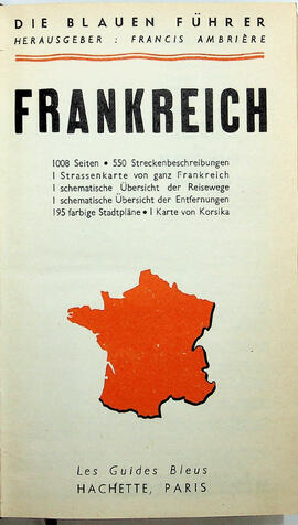 Frankreich. Die blauen führer