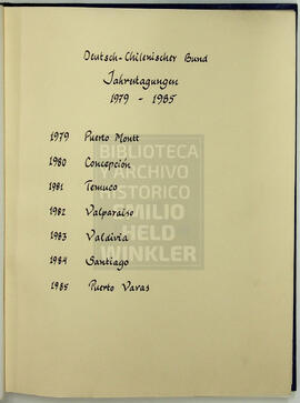 DCB Tagungen 1979-1985