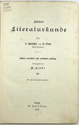 Kleine Literaturkunde