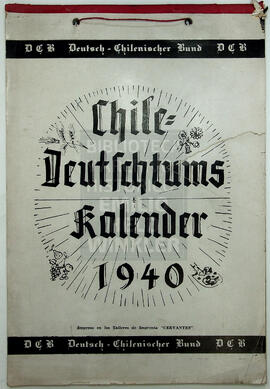 Chile-Deutschtums Kalender 1940. DCB