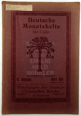 Deutsche Monatshefte für Chile. 15. Jahrgang, Maerz 1934