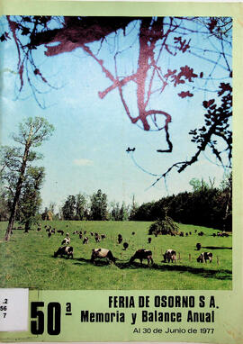 50° Feria de Osorno S.A. Memoria y Balance Anual al 30 de Junio de 1977