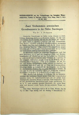 Zwei Vorkommen artesische Grundwassers in der Nähe Santiagos