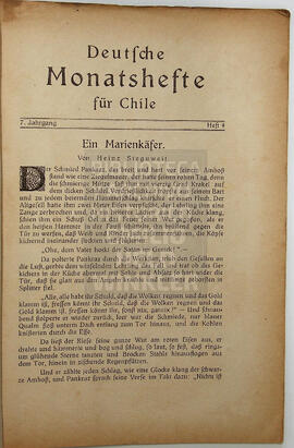 Deutsche Monatshefte für Chile. 7° año, Número n°4, 1927
