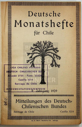 Deutsche Monatshefte für Chile 1929