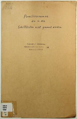 Familiennamen die in den Schiffslisten nicht genannt werden