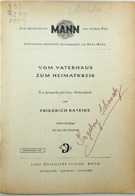 Vom Vaterhaus Zum Heimatkreis