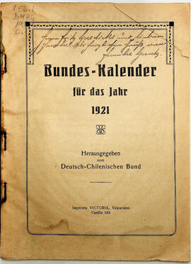 Bundes - Kalender für das Jahr 1921