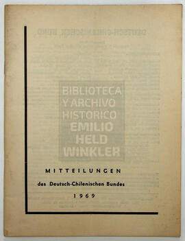 Mitteilungen des Deutsch-Chilenischen Bundes 1969