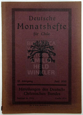 Deutsche Monatshefte für Chile 10. Jahrgang, Juni 1930