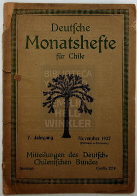 Deutsche Monatshefte für Chile. 7° año, Número n°11, 1927