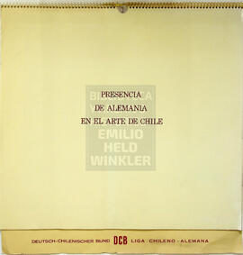 Presencia de Alemania en el arte de Chile. Calendario DCB 1982