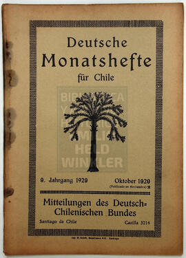 Deutsche Monatshefte für Chile 9. Jahrgang, Oktober 1929