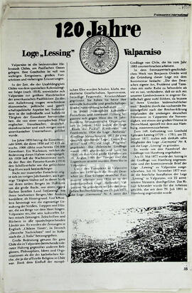 120 Jahre Loge "Lessing" Valparaíso