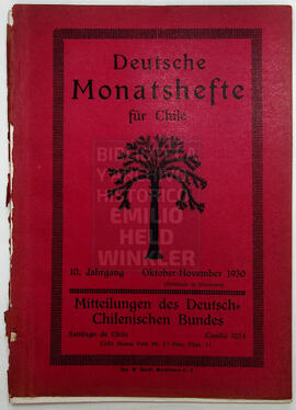 Deutsche Monatshefte für Chile 10. Jahrgang, Oktober-November 1930