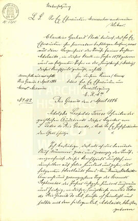 Fé de Bautismo de Adelaide Praxedes Bode