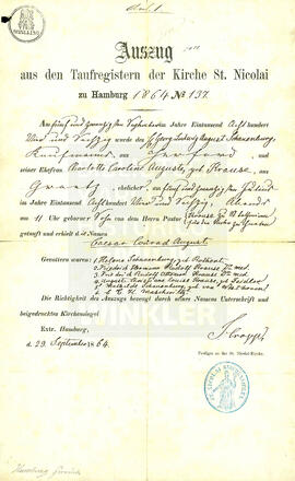 Fé de Bautismo Caesar Schauenburg