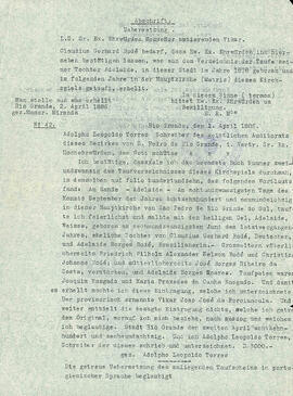 Traducción de fé de Bautismo de Adelaide Praxedes Bode